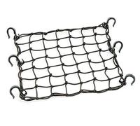 Powertye 50152 Black 15X15 Cargo Net Featuring 6 Adjustable Hooks & Tight 2x2 Mesh by