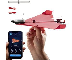 POWERUP 4.0 - Kit RC Nouvelle Génération pour Avion en Papier Télécommandé par Smartphone. Facile à Piloter avec Stabilisateur Gyroscopique et Pilote Automatique, pour Amateurs, Pilotes et Passionnés