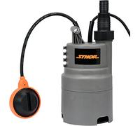 Sthor Pompe submersible pour eaux usées 400 W 6000 l/h avec interrupteur à flotteur