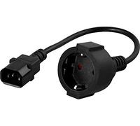 BlueWalker 91015003 câble électrique Noir 0,2 m Coupleur C14 CEE7/3, Adaptateur