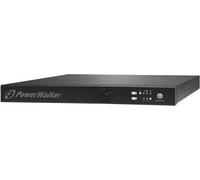 PowerWalker VFI 1000R/1U - Onduleur (rack-montable) - 800 watt - 1000 VA - 7 Ah - RS-232, USB - connecteurs de sortie : 3 - 1U - 19" - noir