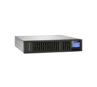 PowerWalker VFI 2000CRM LCD : UPS Double-Conversion 2kVA/1600W, 4 Prises CA, 1 Port USB 2.0, RS-232, Batterie 12V/9Ah, Format Rack/Tour, LCD