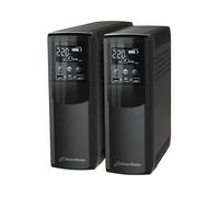 PowerWalker VI 1500 CSW : UPS Line Interactive 1.5kVA/900W, 4 Prises Type F, Port USB, Interface RJ-45, LCD, Format Tower, Batterie 12V 9Ah