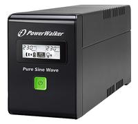 PowerWalker VI 600 SW - Onduleur - CA 220/230/240 V - 360 Watt - 600 VA - 7 Ah - USB - connecteurs de sortie : 3 - noir