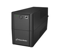 PowerWalker VI 650 SH - Onduleur - CA 170 - 280 V - 360 Wh - 650 VA - USB - connecteurs de sortie : 2