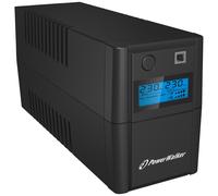 PowerWalker VI 650SE LCD - Onduleur - CA 230 V - 360 Watt - 650 VA - 7 Ah - USB - connecteurs de sortie : 2 - noir