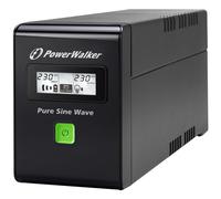 PowerWalker VI 800 SW alimentation d'énergie non interruptible Interactivité de ligne 0,8 kVA 480 W 2 sorties CA