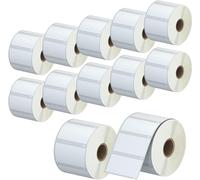 Powerwerk - 100 rouleaux d'étiquettes autocollantes 11354 compatibles avec DYMO S0722540, 57 mm x 32 mm, 10 000 étiquettes multi-usages pour LabelWriter série 450 et 4XL