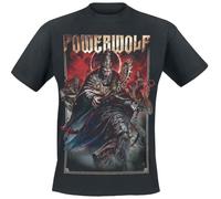 Powerwolf Blood of The Saints Homme T-Shirt Manches Courtes Noir M 100% Coton Regular/Coupe Standard