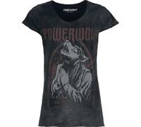 Powerwolf Lupus Dei Femme T-Shirt Manches Courtes Anthracite 100% Coton Large