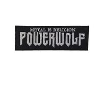 Powerwolf Metal Is Religion Black Patch Badge Embroidered Iron on Applique