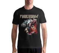 Powerwolf T Shirt Mens Fashion Shirt Cotton Tee Shirts Short Sleeve Manches Courtes(3X-Large)
