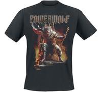 Powerwolf Wake Up The Wicked Homme T-Shirt Manches Courtes Noir 100% Coton Regular/Coupe Standard