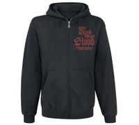 Powerwolf We Drink Your Blood Homme Sweat-Shirt zippé à Capuche Noir