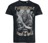 Powerwolf Wolf vs Angel Homme T-Shirt Manches Courtes Gris foncé M 100% Coton Regular/Coupe Standard