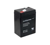 Powery batterie plomb (multipower) MP4.5-6 6V plomb-acide pour Hobby Camping Peg