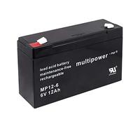 Powery® - Batterie rechargeable de rechange - Voiture/quad enfant - 6 V 12 Ah (remplace aussi les batteries 10 Ah)