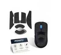 Powfix 1 Paire Stickers Antidérapants Anti-Transpiration pour ASUS ROG Harpe II Ace Wireless Souris, Autocollant Facile Pose, Protection Confort, Accessoire sans Fil Motif de Flocons de Neige Noir