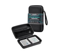 powfix Coque Rigide EVA pour Casio fx-9860GIII avec Lanière, Noir | Housse Protectrice Zippée avec Poche en Filet | Étui Compact Anti-Choc & Anti-Pression pour Calculatrice Graphique