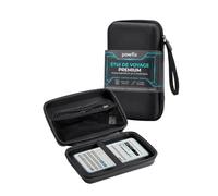 powfix Coque Rigide EVA pour Casio Graph 35+E II avec Lanière, Noir | Housse Protectrice Zippée avec Poche en Filet | Étui Compact Anti-Choc & Anti-Pression pour Calculatrice Graphique