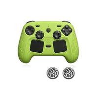 Powfix Coque Silicone Antichoc pour Steam Controller2 Vert Manette | Protection souple et antidérapante, accès total aux boutons et gâchettes. Confort de jeu optimisé, finition noire élégante.