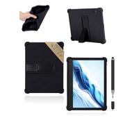 Powfix Coque Silicone pour TCL Note A1 NXTPAPER 11.5", Enfant Antichoc | Avec Stylet Tactile, Béquille Ajustable, Étui Léger Anti-Rayures, Couleur Noir