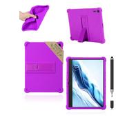 Powfix Coque Silicone pour TCL Note A1 NXTPAPER 11.5", Enfant Antichoc | Avec Stylet Tactile, Béquille Ajustable, Étui Léger Anti-Rayures, Couleur Violet