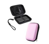 Powfix Étui de Protection pour Maxone 1 to, Coque Rigide Antichoc EVA pour Disque Dur Externe, Sacoche de Transport Voyage et Bureau, Rose