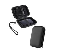 Powfix Étui de Protection pour Toshiba Canvio Partner 1 to/2 to, Coque Rigide Antichoc EVA pour Disque Dur Externe, Sacoche de Transport Voyage et Bureau, Noir