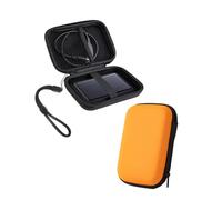 Powfix Étui de Protection pour Toshiba Canvio Partner 4 to, Coque Rigide Antichoc EVA pour Disque Dur Externe, Sacoche de Transport Voyage et Bureau, Orange