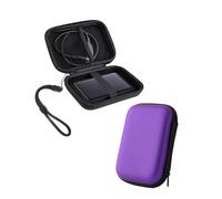 Powfix Étui de Protection pour Toshiba Canvio Partner 4 to, Coque Rigide Antichoc EVA pour Disque Dur Externe, Sacoche de Transport Voyage et Bureau, Violet