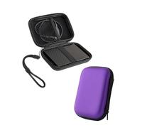 Powfix Étui de Protection pour WD 5To My Passport, Coque Rigide Antichoc EVA pour Disque Dur Externe 2,5", Sacoche de Transport Voyage et Bureau, Violet