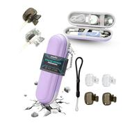 Powfix EVA Antichoc pour Philips HX7101 + Dragonne + 4 Capuchons,Violet | Étui rigide et compact, protection fiable contre les chutes, idéal salle de bain, voyages et déplacements quotidiens