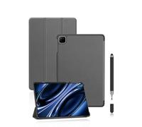 powfix Housse Folio Cuir PU pour Honor Pad X9b Max 13 Pouces | Étui Folio texturé premium, protection intégrale anti-rayures, support multi-angles, pour travail et lecture - Gris