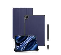 powfix Housse Folio Cuir PU pour Honor Pad X9b Max 13 Pouces | Étui Folio texturé premium, protection intégrale anti-rayures, support multi-angles, pour travail et lecture - Bleu