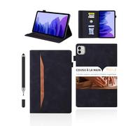 powfix Housse pour Honor MagicPad4 (12.3 Pouces) - Étui Ultra-Mince en Cuir PU avec Support Pliable, Porte-Stylet et Dragonne de Sécurité | Coque de Protection Intégrale Antichoc,Noir