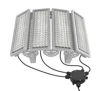 POWFUL Projecteur LED Extérieur 400W 56000LM 6500K avec Boîte de Jonction | Étanche IP67 et robuste, sans scintillement, anti-foudre 10kV. Support 180°. Idéal pour parking, cour et zone industrielle