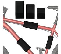 powglass Protection de cadre de vélo,Kit de protection de transport pour vélo et vélo électrique 3 pièces,Housse de protection en néoprène pour porte-vélos,Fixation d'accessoires de vélo