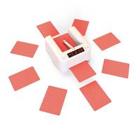 POWHA Mélangeur de Cartes Automatique, Distributeur de Cartes Rotatif à 360 °, Batterie Rechargeable intégrée de 5 000 mAh, Accessoires de Table de Jeu de Casino for UNO, Blackjack, Texas Hold'em