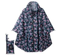 POWINSUN Poncho de pluie tendance avec capuche, manteau imperméable avec poche pour femmes, hommes, adultes, taille unique