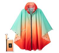 POWINSUN Poncho de pluie tendance avec capuche, manteau imperméable avec poche pour femmes, hommes, adultes, taille unique