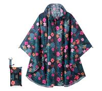 POWINSUN Poncho de pluie tendance avec capuche, manteau imperméable avec poche pour femmes, hommes, adultes, taille unique