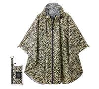 POWINSUN Poncho de pluie tendance avec capuche, manteau imperméable avec poche pour femmes, hommes, adultes, Motif, taille unique