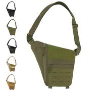 Powios Crossbody Bag, Multi-pocket Shoulder Crossbody Sling Bag, with Adjustable Strap, for outdoor sports (Green)