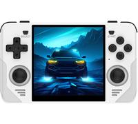 PowKiddy RGB30 Console de jeu portable, écran 4,0 pouces IPS HD | Supporte la connexion TV HD | Joueur unique + deux joueurs en ligne | Avec carte système 16GB, blanc