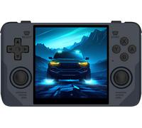 PowKiddy RGB30 Console de jeu portable, écran 4,0 pouces IPS HD | Supporte la connexion TV HD | Joueur unique + deux joueurs en ligne | Avec carte de jeu 16 GB + 256 GB, bleu