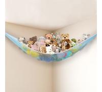Powkoo Grand hamac à jouets pour chambre d’enfant, 213,4 x 149,9 x 149,9 cm-
