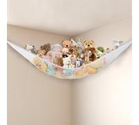 Powkoo Grand hamac à jouets pour chambre d’enfant, 213,4 x 149,9 x 149,9 cm-