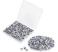 Powlankou Lot de 150 écrous hexagonaux en acier inoxydable 304 autobloquants en nylon, M4 x 0,7 mm