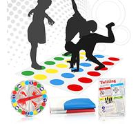 Powmag Jeux au Sol, Jeux Twister Junior Equilibre, Jeu de Societe Fun Twister d'equilibre, Twisters Convient aux Enfants de Plus de 6 Ans ou aux Adultes, Jeux de Famille, Jeu d'Équipe